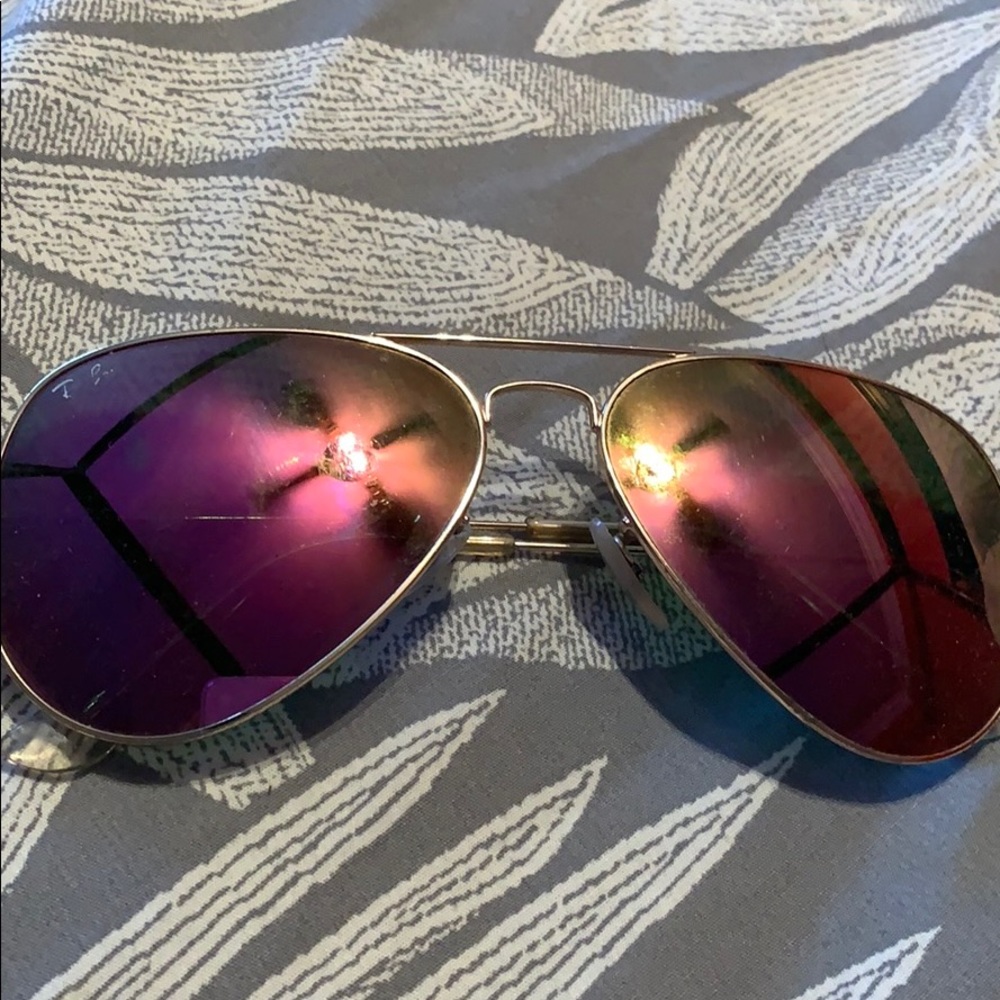 Pink ray ban aviator glasses-authentic